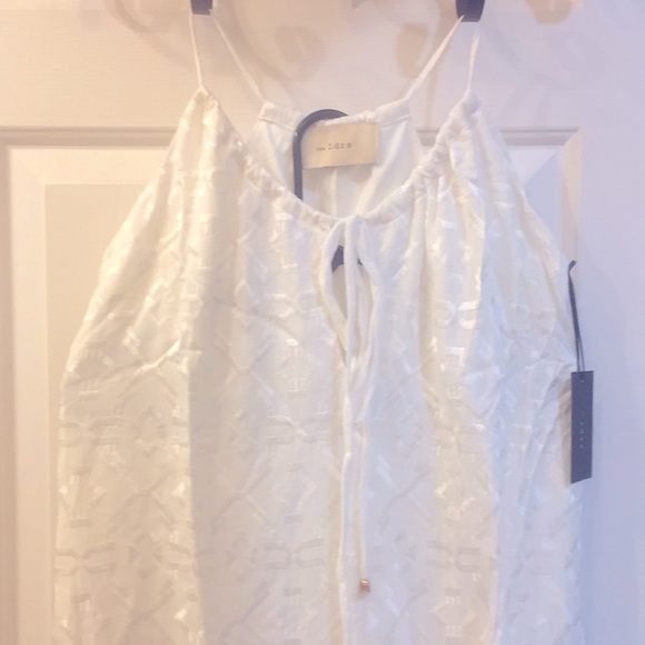 Ivory shorts Romper tank top with front tie - Picture 6 of 16